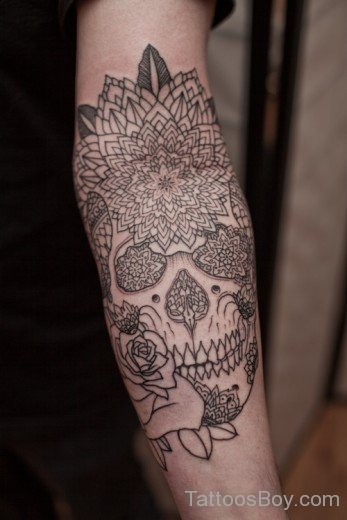 Awesome Skull Tattoo Design-TB108