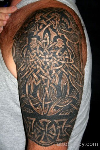 Awesome knot Tattoo On Half Sleeve-TB1006