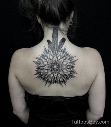 Awful Mandala Tattoo On Back-TB107