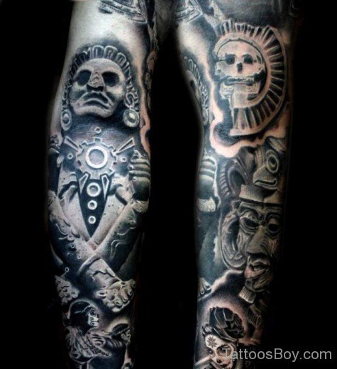 Aztec God Tattoo-TB110