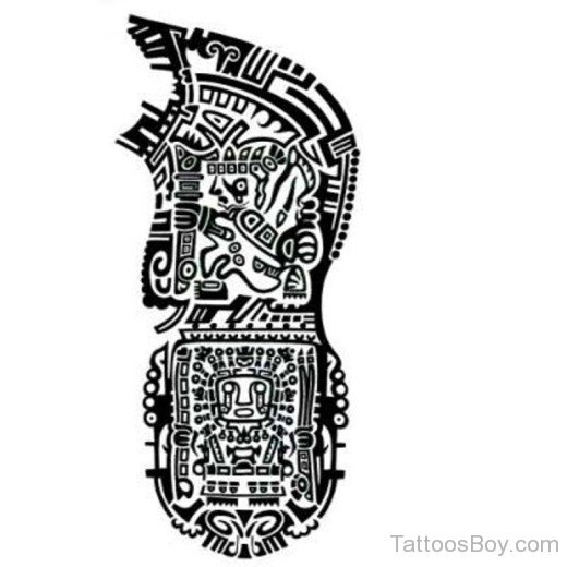 Aztec Tattoo Design-TB115