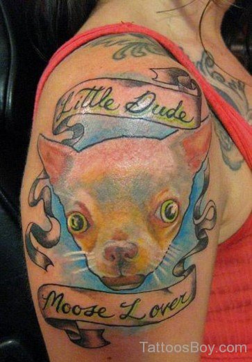 Banner And Dog Tattoo-TB1013