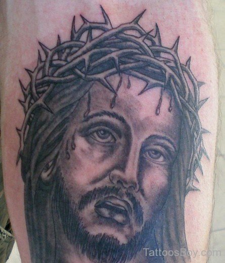 Barbed Jesus Tattoo Design-TB105
