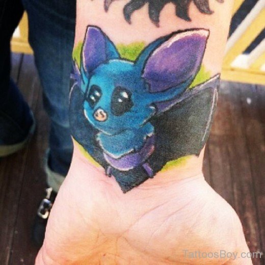 Bat Tattoo On Wrist-TB1013