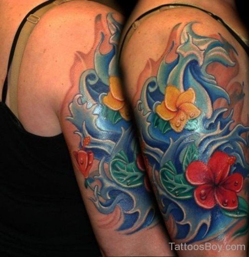 Beautiful Hibiscus Tattoo-TB12013