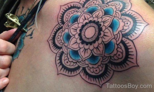  Mandala Flower Tattoo-TB1006