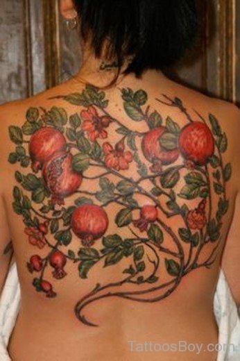 Beautiful Pomegranates Tattoo-TB106