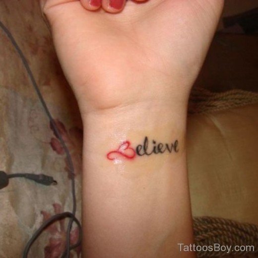 Believe Word Tattoo-TB1010