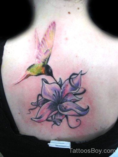 Bird And  Lily Tattoo-TB12015