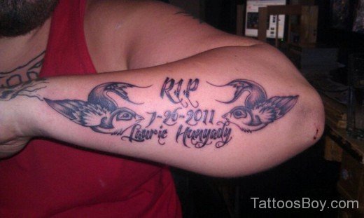Bird Tattoo On Arm-TB1027