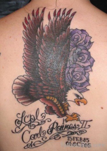 Bird Tattoo On Back-TB1028