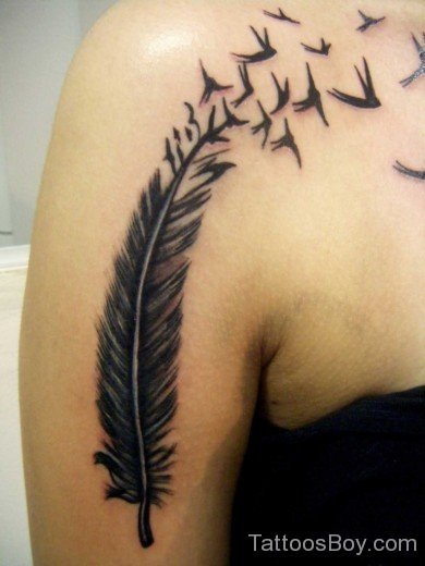 Birds And Feather Tattoo-TB1015