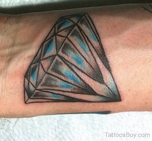 Black And Blue Ink Diamond Tattoo-TB1018