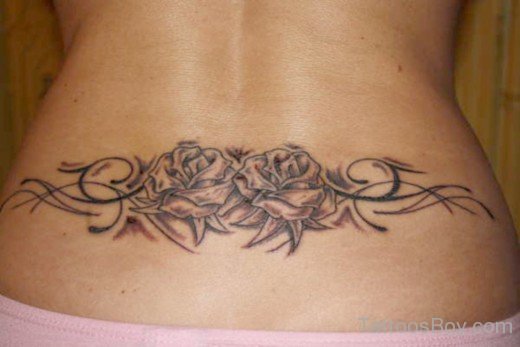 Black And Grey Rose Tattoo-TB115