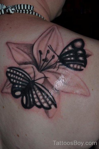 Black Butterfly Tattoo-TB12021