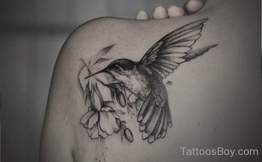 Black Hummingbird Tattoo-TB1029