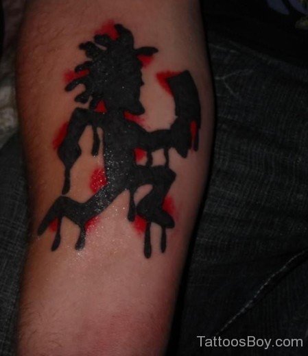 Black ICP Tattoo On Arm-TB1207