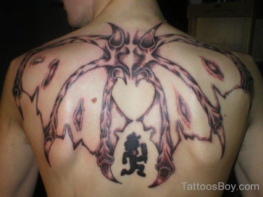 Black ICP Tattoo On Back-TB1208