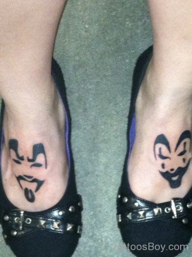 Black ICP Tattoo On Foot-TB1210