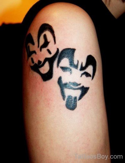 Black ICP Tattoo On Shoulder-TB1211