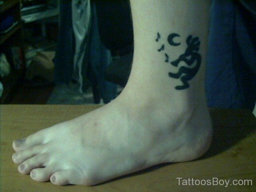 Black Ink Kokopelli Tattoo-TB112