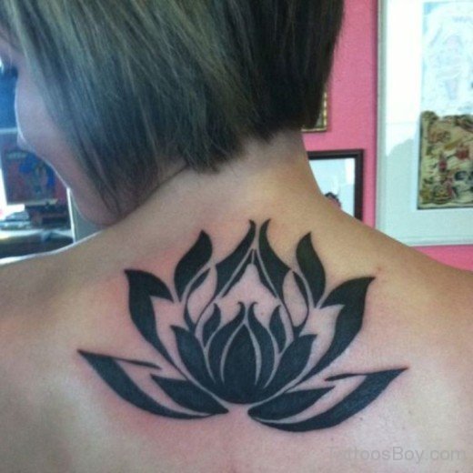 Black Lotus Tattoo Design-TB1015