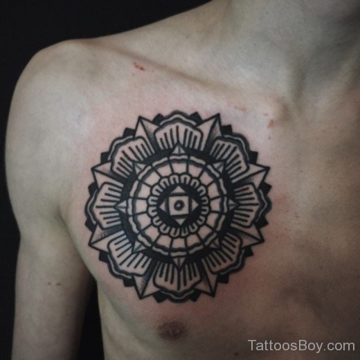 Black Mandala Tattoo-TB109