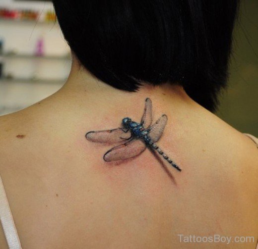 Blue Dragonfly Tattoo Design-Tb1215