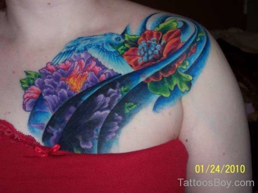 Blue Hummingbird Tattoo-TB1031