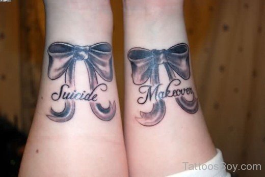 Bow Tattoo Design On Wrist-TB1017