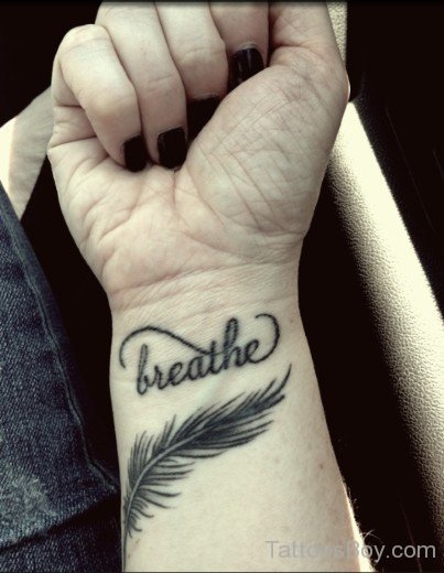 Breathe And Feather Tatto-TB1019