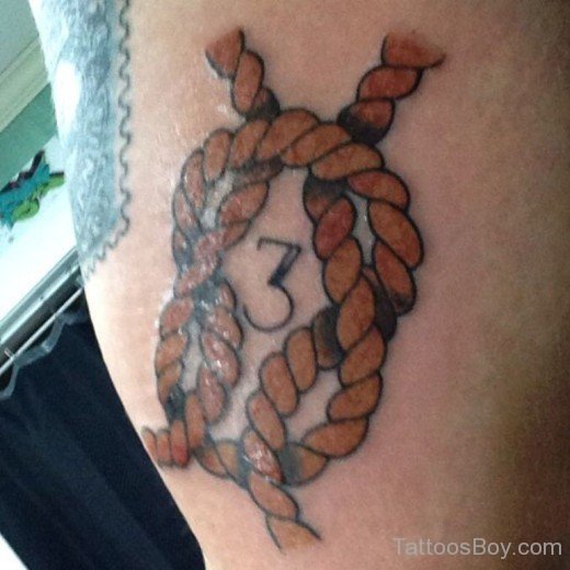 Brown knot Tattoo-TB1023