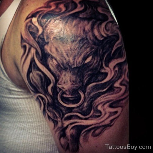 Bull Head Tattoo-TB1023