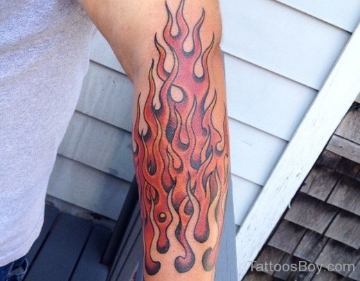 Burning Flame Tattoo-TB1024