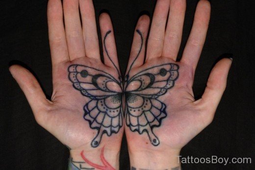 Buterfly Tattoo On Hand