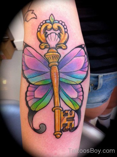 Butterfly Key Tattoo-TB1026