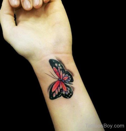 Butterfly Tattoo Design On Wrist-TB1020