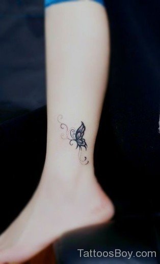 Butterfly Tattoo On Ankle-TB1025  