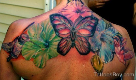 Butterfly Tattoo On Back-TB1033