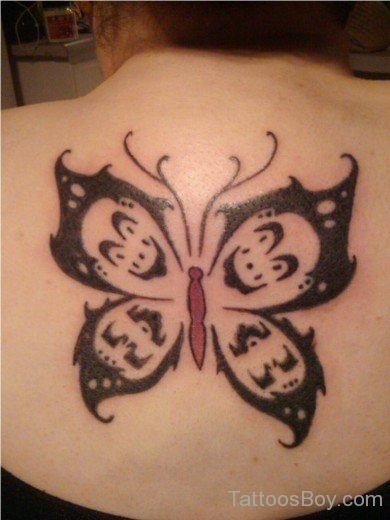 Butterfly Tattoo On Back-TB1212
