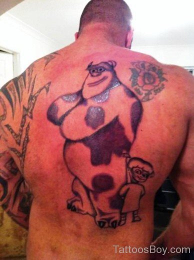 Cartoon Tattoo On Back-Tb1046