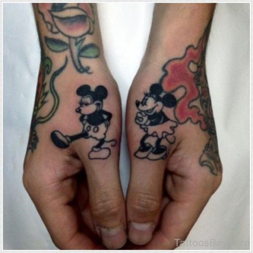 Cartoon Tattoo On Hand-TB1021