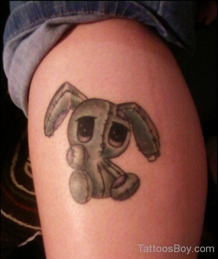 Cartoon Tattoo On Leg-Tb1052