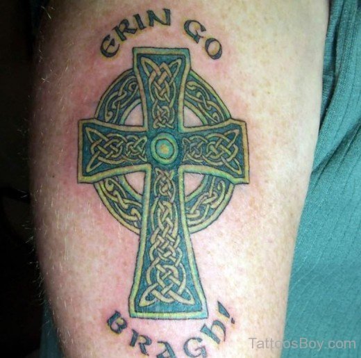 Celtic Cross And knot Tattoo-TB1026