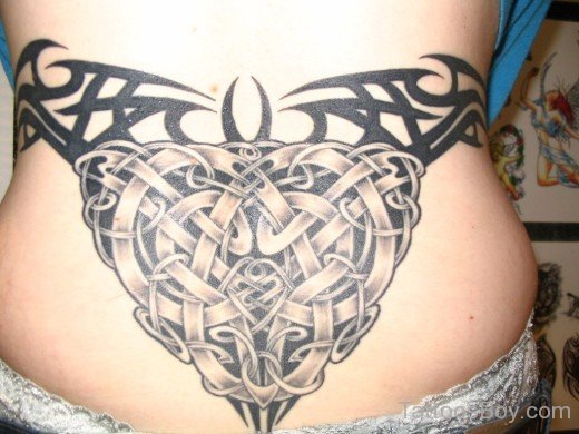 Celtic Tattoo On Lower Back-TB127