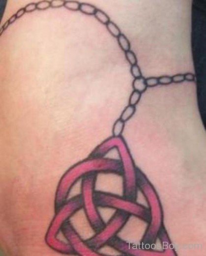 Celtic Trinity Knot Tattoo On Wrist-TB1034