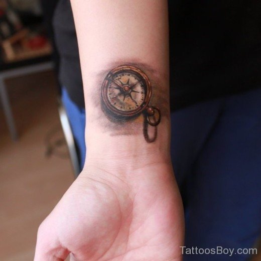 Clock Tattoo On Wrist-TB125