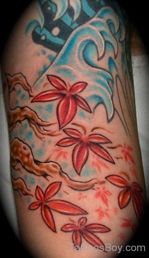 Color Leaf Tattoo