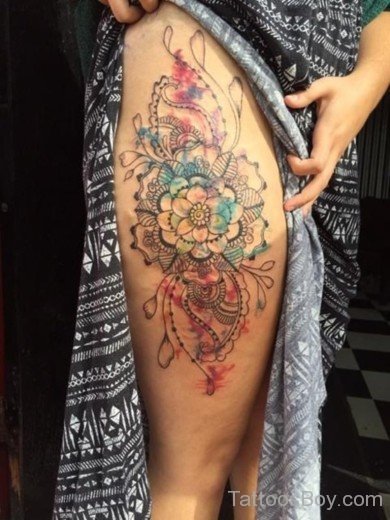 Colored Mandala Tattoo-TB1011
