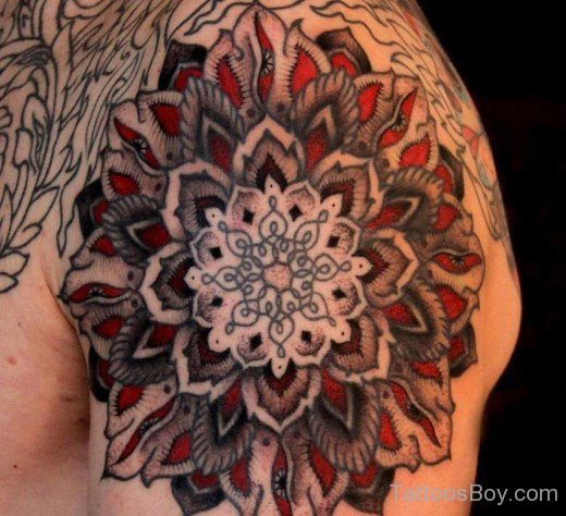 Colored Mandala Tattoo-TB111